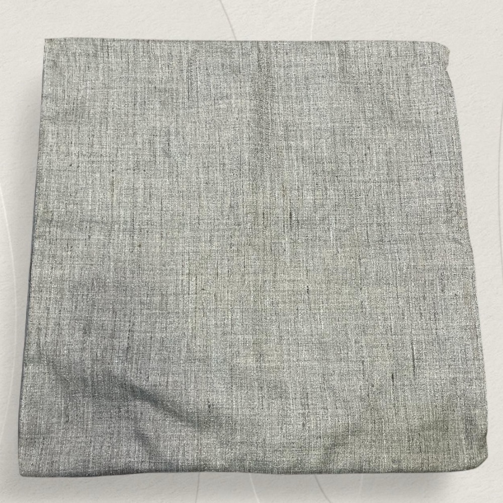 Two handmade Gray Throw-pillowcases!